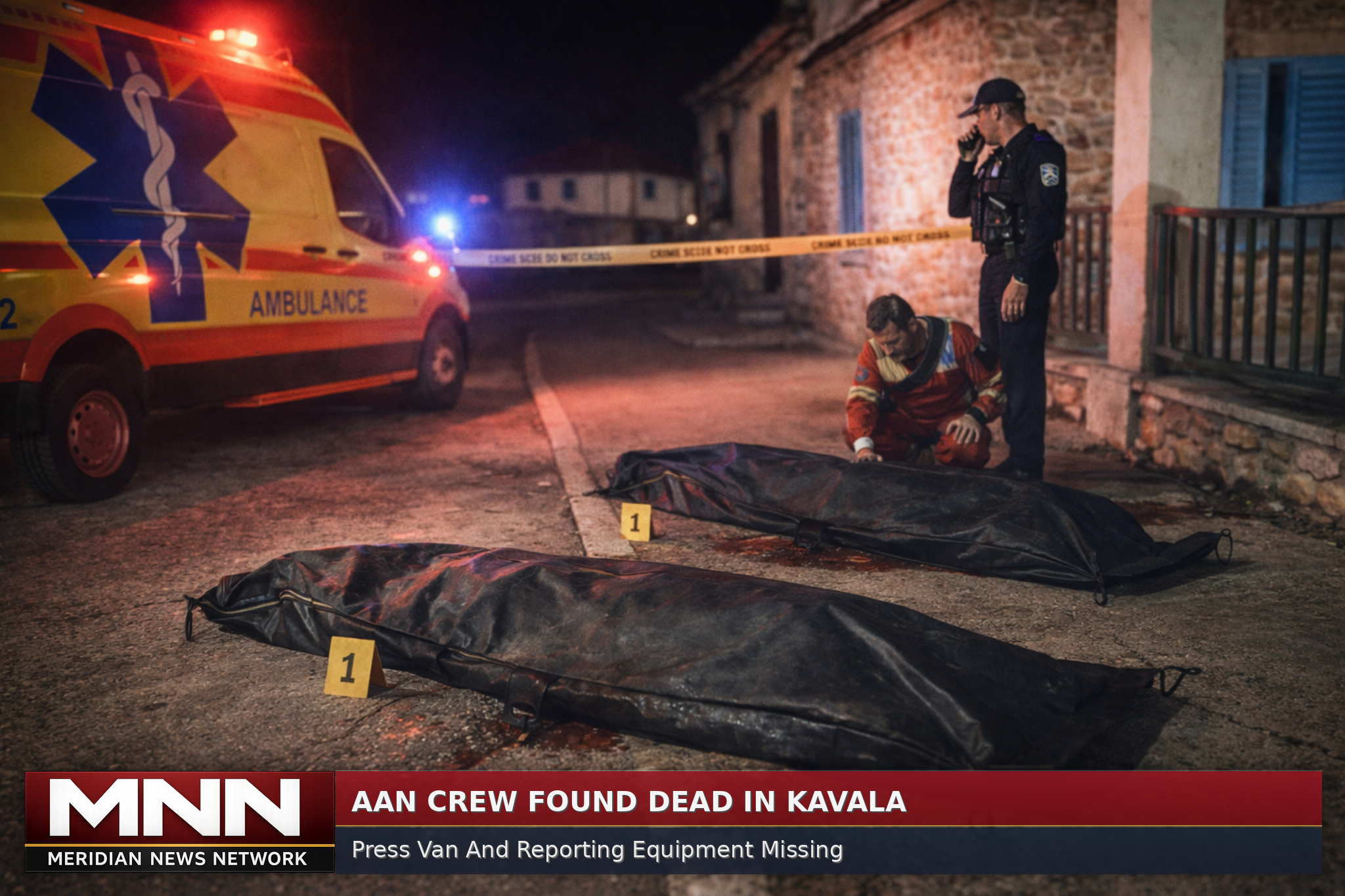 AAN News Crew Killed in Kavala as Van and Equipment Vanish